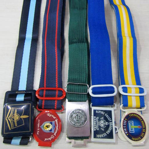School Belts - Polyester/Imitated Cotton, 80-130cm Length, 3-5cm Width, Custom Logo , Unisex Design with Excellent Print and Lightweight Buckles