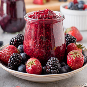 Mixed Fruits Jam - 100% Real Fruits, 15Gm to 4Kgs Packages | Gel Form, Sweet Taste, Versatile for Toasts, Ice Creams & Cake Toppings