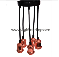 Aluminium lamp holder with wire