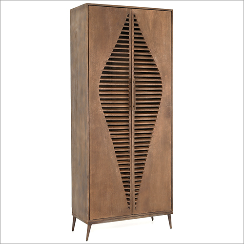 WOODEN CABINET WITH ARCHITECTURAL SHAPE