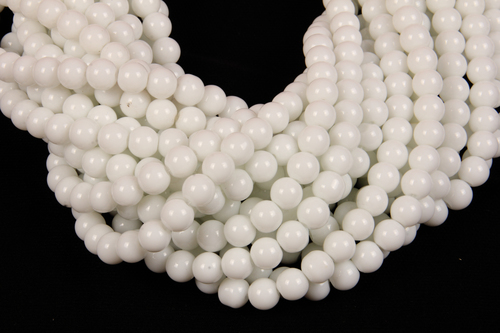 White Jade 8 MM Beads