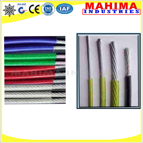 PVC Coated Stainless Steel wire Rope By MAHIMA INDUSTRIES