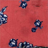 Cotton Woven Fabric - 58 Inches Wide, Red Floral Print With Blue & White Accents | Soft, Lightweight, Shrink Resistant, Colour-fast