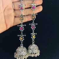 Metal Jhumka Earrings