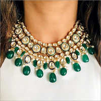 Kundan Necklace - Elegant Design With Intricate Craftsmanship | Perfect Gift For Anniversary, Engagement, Party, Or Wedding