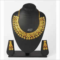 Styish Gold Plated Necklace Set
