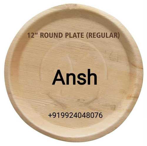 Plain Round Areca Leaf Plate Application: Party Supply
