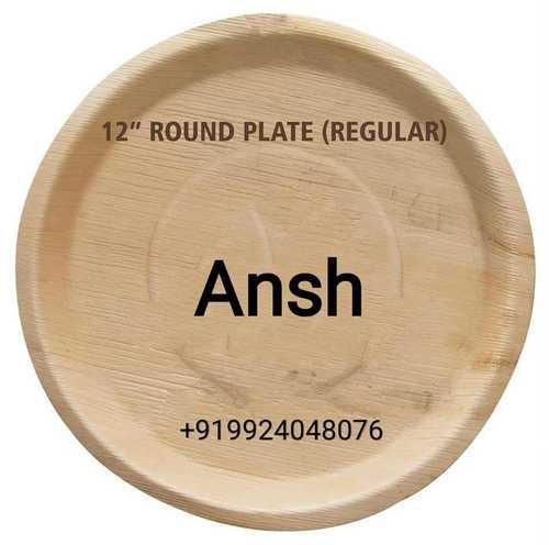 Plain Round Areca Leaf Plate