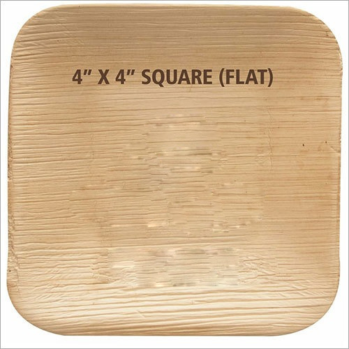 Flat Square Areca Leaf Plate Application: Party Supply