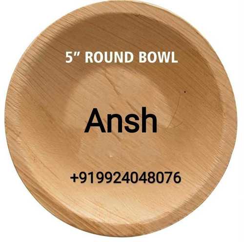 Round Areca Leaf Bowl Application: Party Supply