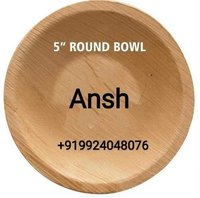 Round Areca Leaf Bowl