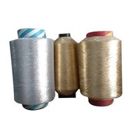 Gold Zari Thread - Polyester, 1000 Meters, Silver Color, 100 Denier Thickness | Perfect For Embroidery On Suits, Sarees, Lehngas, High Tenacity And Fine Finish