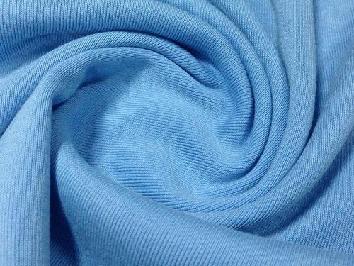 PC Sinker - Soft Polyester Knitted Fabric, Blue Color | Hand Wash Recommended, Plain Style for Winters