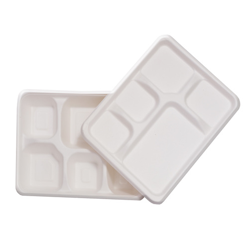 Durable Bagasse Meal Tray