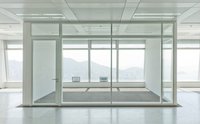 SPS Style Modular Aluminum Glass Door Office Partition