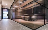 SPS 2580B Wide Glaze Aluminum Glass Office Partitions