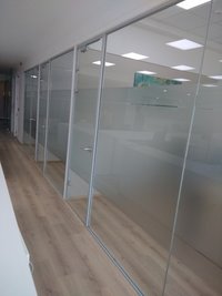 SPS 2553 Side Glaze Glass Aluminum Office Partitions