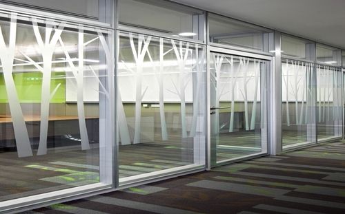 SPS 25100 Wide Double Glaze Aluminum Glass Office Partitions