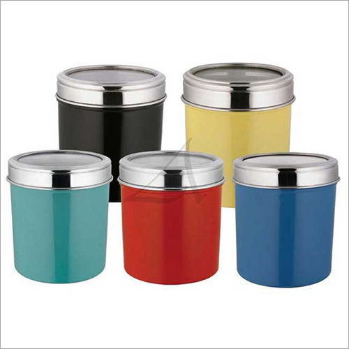 Stainless Steel Coloured Canister at Best Price in Kolhapur | Ankit Export