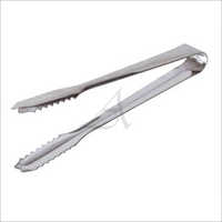Ss Ice Tong - Grade-a Stainless Steel, Mirror Polished Finish With Smooth Edges And Elegant Design