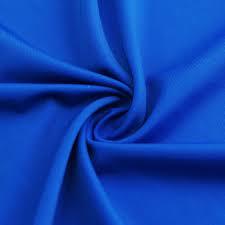 Scuba Lycra Fabric - Smooth Weft Knit, Blue for Winter Wear | Hand Wash, Plain Style