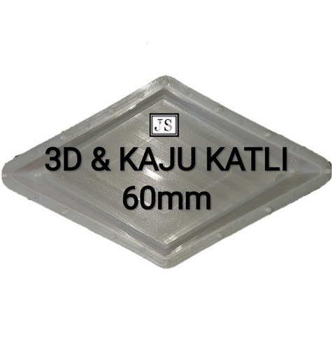 3D & Kaju Katli Silicone Plastic Interlock Mould