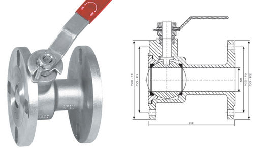 S.S. Ball type Flush Bottem Valve