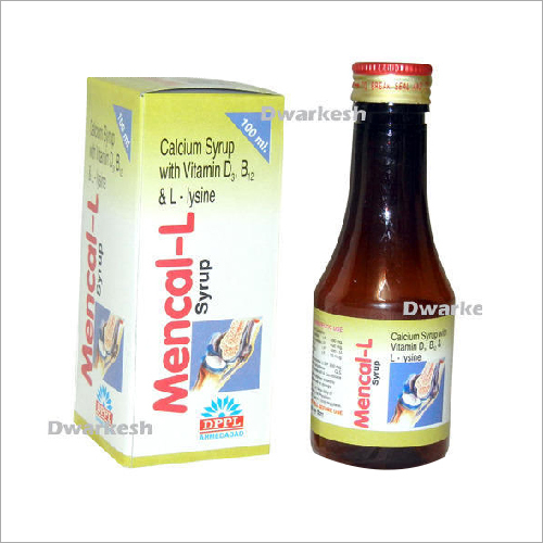 Calcium Syrup With Vitamin D3 B12 And L Lysine Syrup