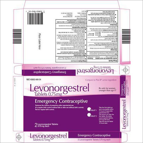 0.75mg Levonorgestrel Tablets