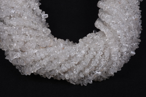 Crystal Quartz Uncut Chips Beads By K. C. INTERNATIONAL