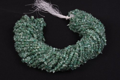 Natural Emerald Uncut Chips Beads By K. C. INTERNATIONAL