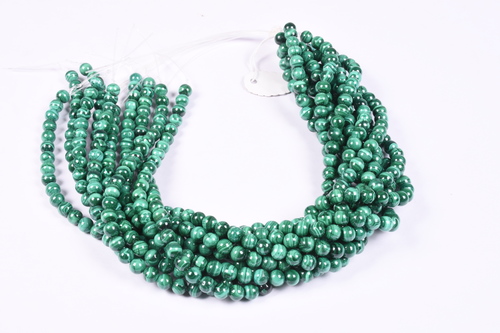 Malachite 8 MM Beads By K. C. INTERNATIONAL
