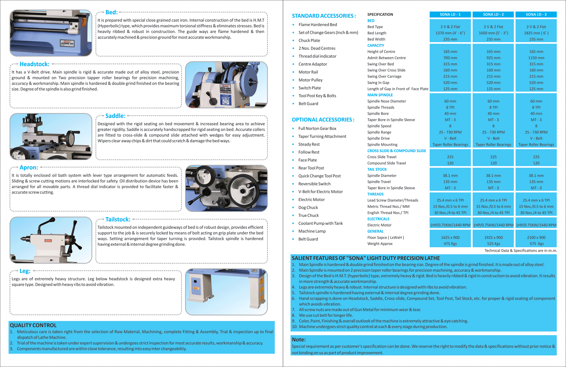 Light Duty Lathe Machine