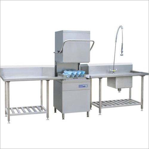 Hood Type Dishwasher - Stainless Steel, Variable Dimensions, Silver Color, 220V Power | Easy Operation, Reliable Washing, Hood Design, Rust Proof, Smooth Finish