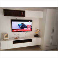Designer Tv Unit - Wood And Iron Composition, Modern Indoor Furniture With Customizable Options & High-end Finishing