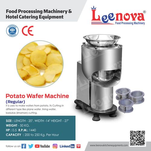 Potato Wafer Making Machine Height: 27 Inch (In)