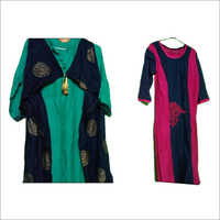 Multicolor Cotton Jacket Kurti