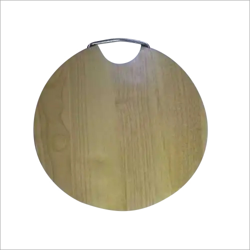 Light Brown Round Chopping Board