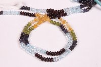 Multi Gemstone Natural Button Beads
