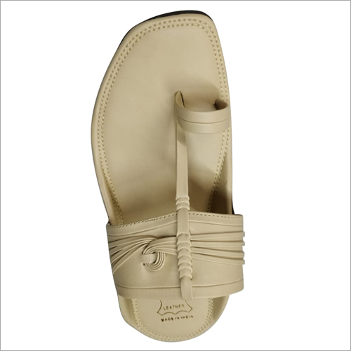 Rubber Men Leather Slipper