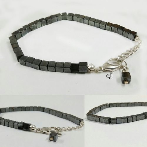 Hematite Box Bracelet