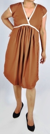All Hdd-715-20 V-Neck With Lac Piping & Front Gather