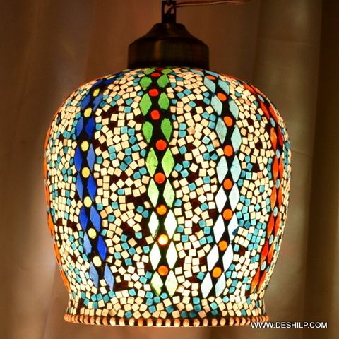 Beautiful Mosaic Finish Glass Wall Hanging