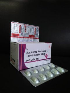 Aceclofenac Paracetamol Thiocholchicoside Tablets