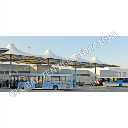 White Vehicle Tensile Structure Shade