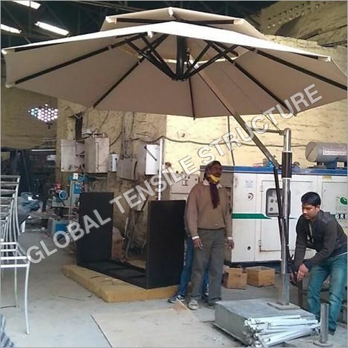 Cream Umbrella Shape Tensile Structure
