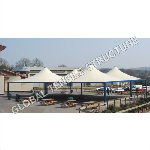 White Tensile Cone Structure