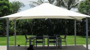 White Tensile Umbrella Structure