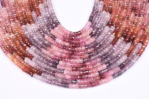 Multi Spinel Roundel Beads