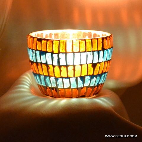 Mosaic Candle Holder